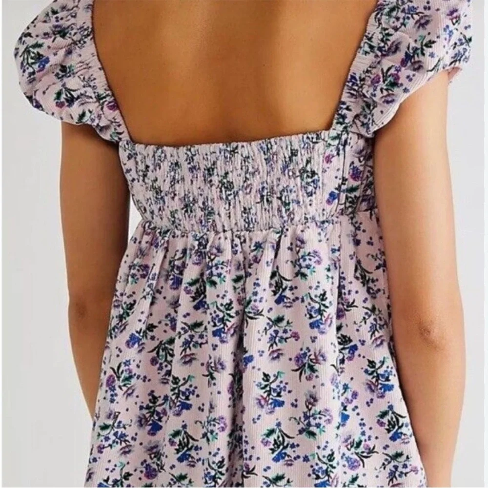 BNWOT Free People Gaia printed tunic mini dress top - Picture 4 of 14